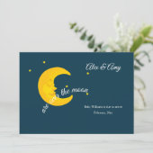 Au-dessus de la Faire-part de grossesse sur la Lun (Debout devant)