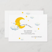 Au-dessus de la Faire-part de grossesse sur la Lun (Devant / Derrière)