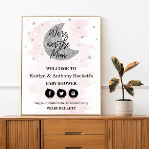 Au-Dessus De La Lune Affiche de bienvenue Baby s