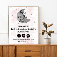 Au-Dessus De La Lune | Affiche de bienvenue Baby s