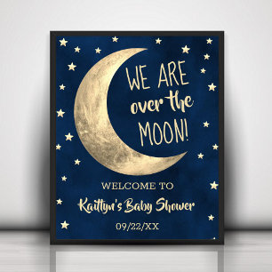 Au-Dessus De La Lune AFFICHE DE BIENVENUE BABY S