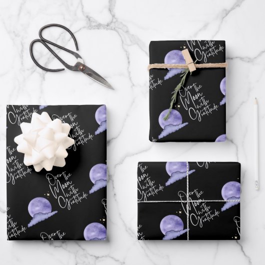 Au-Dessus De La Lune Avec Des Feuilles De Papier E (Recto)