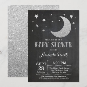 Au-dessus de la lune Baby shower Invitation Partie