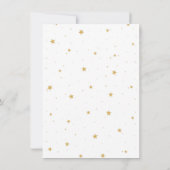 Au-dessus de la lune Blue Baby Traits Douche Carte (Dos)