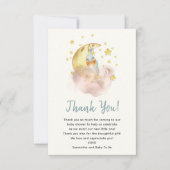 Au-Dessus De La Lune Carte de remerciements Plat (Devant)