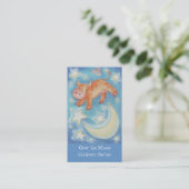 Au-dessus de la lune carte de visite maigre (Debout devant)