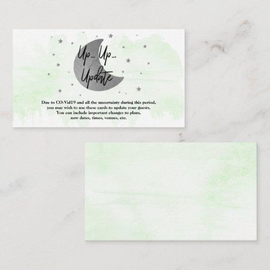 Au-Dessus De La Lune | Cartes de mise à jour des B (Devant / Derrière)