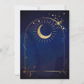Au-dessus de la lune étoile Baby shower invitation (Dos)