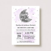 Au-Dessus De La Lune | Invitation au Baby shower n