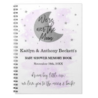 Au-Dessus De La Lune | Livre mémoire Baby shower n