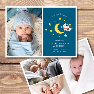 Au-dessus de la lune Photos Nouveau Faire-part béb