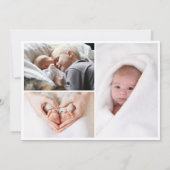 Au-dessus de la lune Photos Nouveau Faire-part béb (Dos)