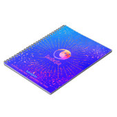 Au-dessus de la lune Stars Galaxy Monogram Carnet  (Côté gauche)
