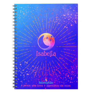 Au-dessus de la lune Stars Galaxy Monogram Carnet 