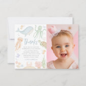 Au-Dessus De La Mer 1Er Anniversaire Carte de reme (Devant)