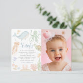 Au-Dessus De La Mer 1Er Anniversaire Carte de reme (Debout devant)