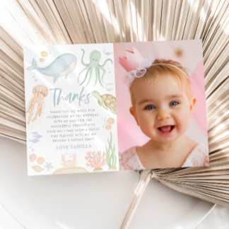 Au-Dessus De La Mer 1Er Anniversaire Carte de reme