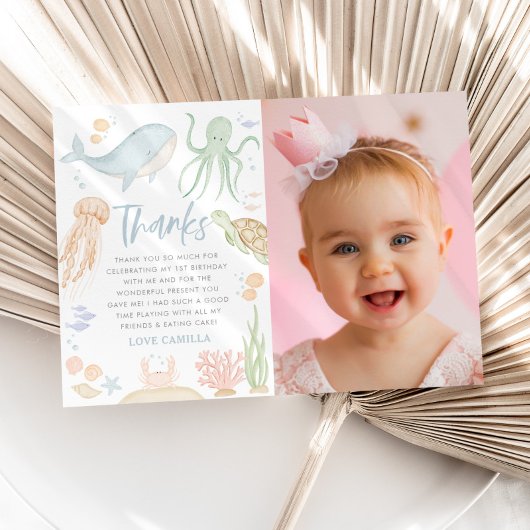 Au-Dessus De La Mer 1Er Anniversaire Carte de reme