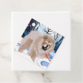 AU-DESSUS DE LA RIVIÈRE Fête Chow étiquettes cadea (En situation)