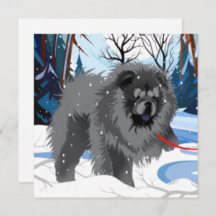 AU-DESSUS DE LA RIVIÈRE Mini carte d'impression Bl