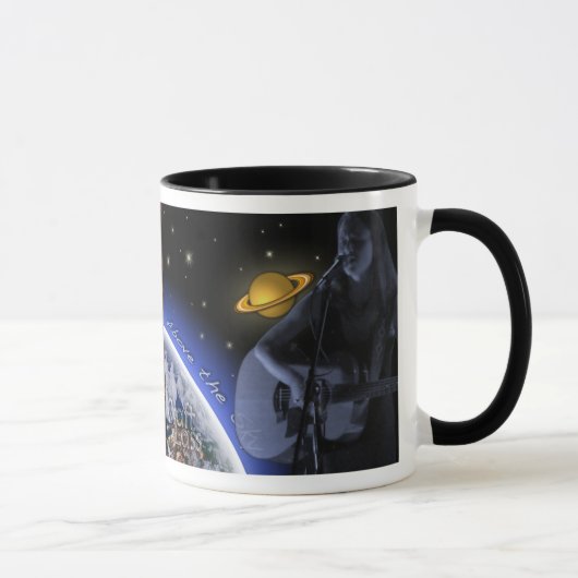 Au-dessus de la tasse de collage de ciel (Droite)