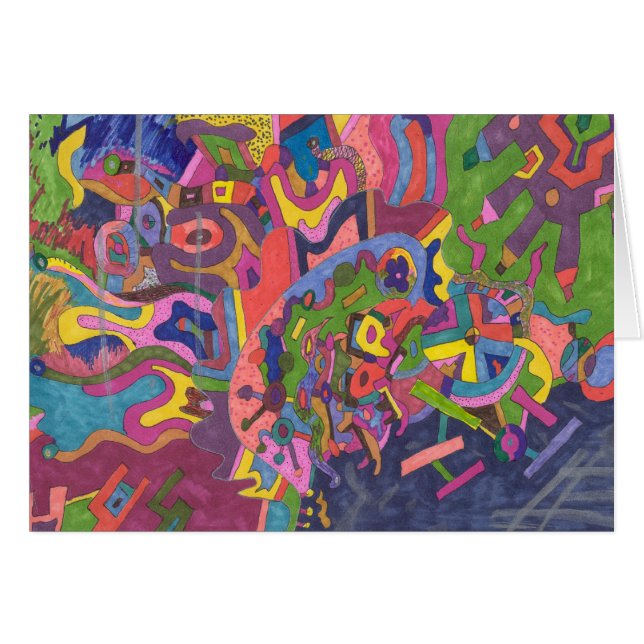 "Au-dessus de la tempête" Art Abstrait (Devant horizontal)
