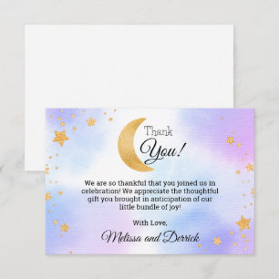 Au-dessus du Carte de remerciements de Baby shower