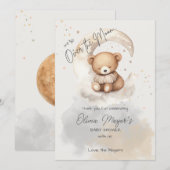 Au-dessus du Carte de remerciements de l'ours de l (Devant / Derrière)