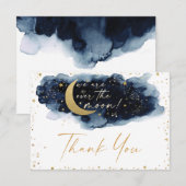 Au-dessus du Carte de remerciements du Baby shower (Devant / Derrière)