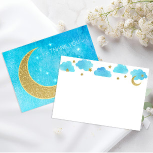 Au-dessus du Carte de remerciements du Baby shower