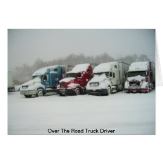 Au-dessus du conducteur de camion routier