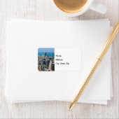 Au-dessus du Étiquette de adresse de Chicago (En situation)