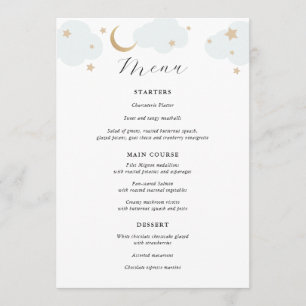 Au-dessus du menu Lune Bleu et Or