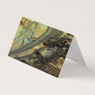 "Au-dessus d'un barrage de castor II" Étang abstra