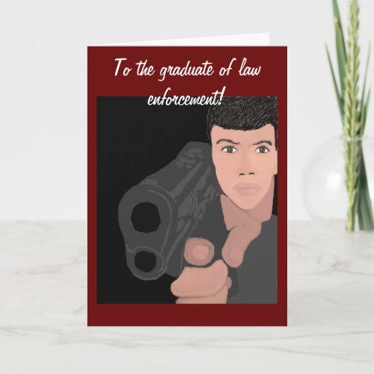 Au diplômé de la carte d'application de la loi (Devant)