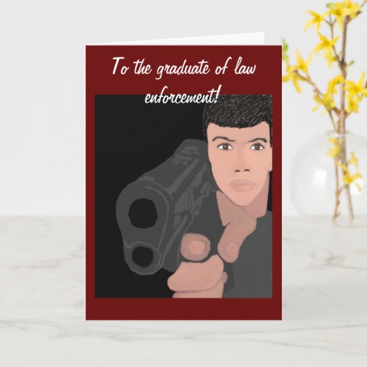 Au diplômé de la carte d'application de la loi (Fleur jaune)