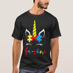 Au Enige Unicorn Autisme Bewustheid T-shirt
