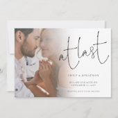 Au Faire-part de Fiançailles photo Dernier Script (Devant)