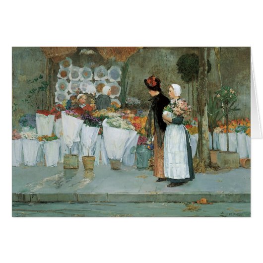 Au fleuriste de Childe Hassam, Art Vintage (Devant horizontal)