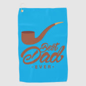 Au fond ! Meilleure serviette de golf papa sur le  (Devant)