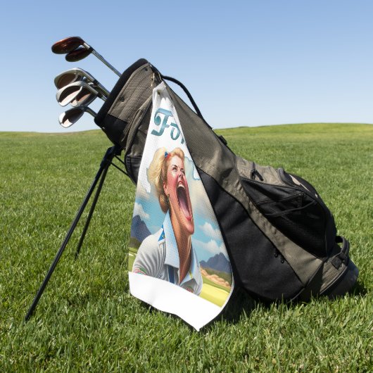 Au fond ! - Serviette de golf pour femmes (Vert)