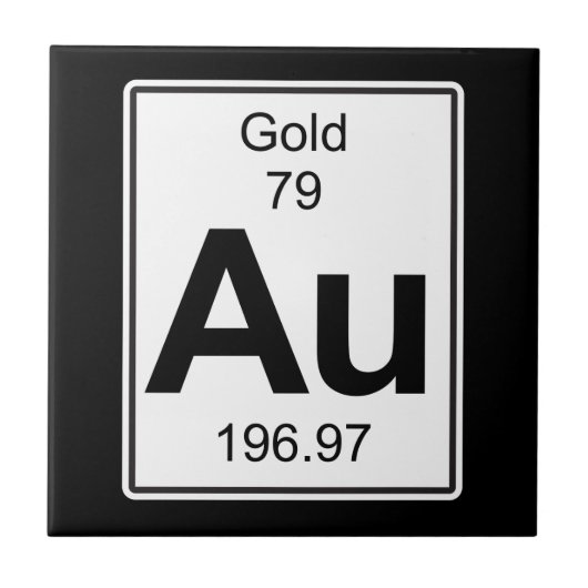 Au - Gold Tegeltje (Voorkant)