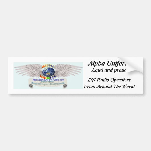 AU Loud Proud-Bumpersticker Bumpersticker (Voorkant)