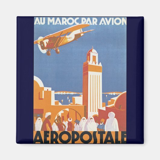 Au Maroc Par Avion Magneet (Voorkant)