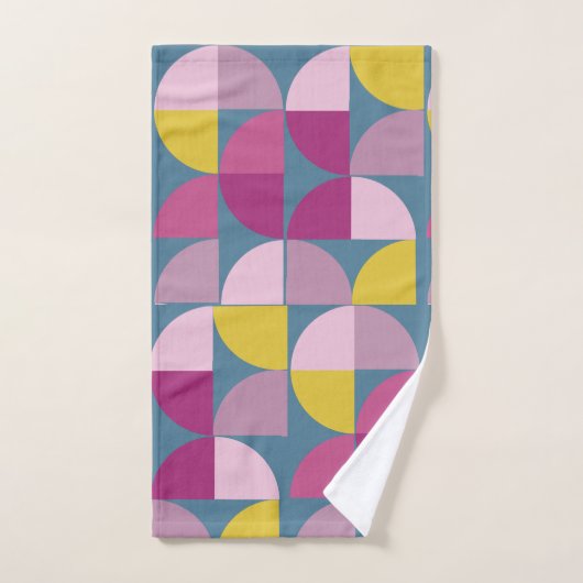 au milieu du siècle doux psychédélique couleur ros (Serviette à main)