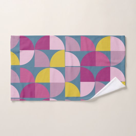 au milieu du siècle doux psychédélique couleur ros (Serviette à main)