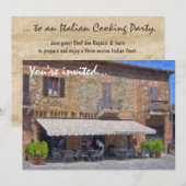 Au nord des invitations de partie de l'Italie (Devant / Derrière)