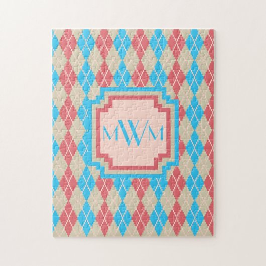 Au puzzle du Jacquard de plage (Vertical)