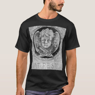 "AU REPOS" T-shirt gothique d'ange