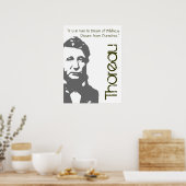 Au Rêve De La Sauvreté Poster Thoreau (Cuisine)